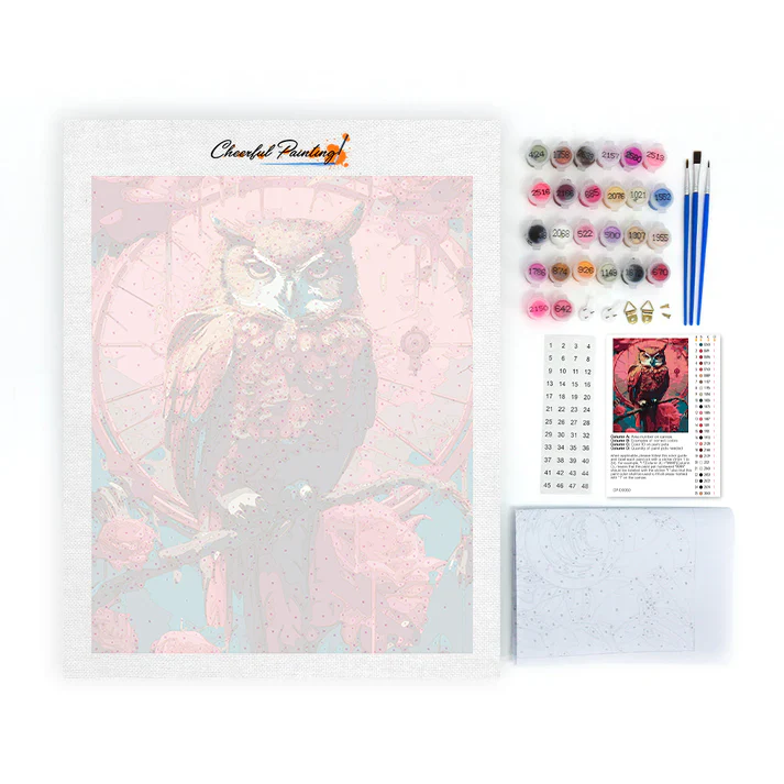 A owl - Paint by Numbers - Image 4