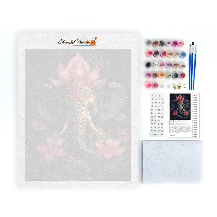 An elephant in Indian - Paint by Numbers - Image 4