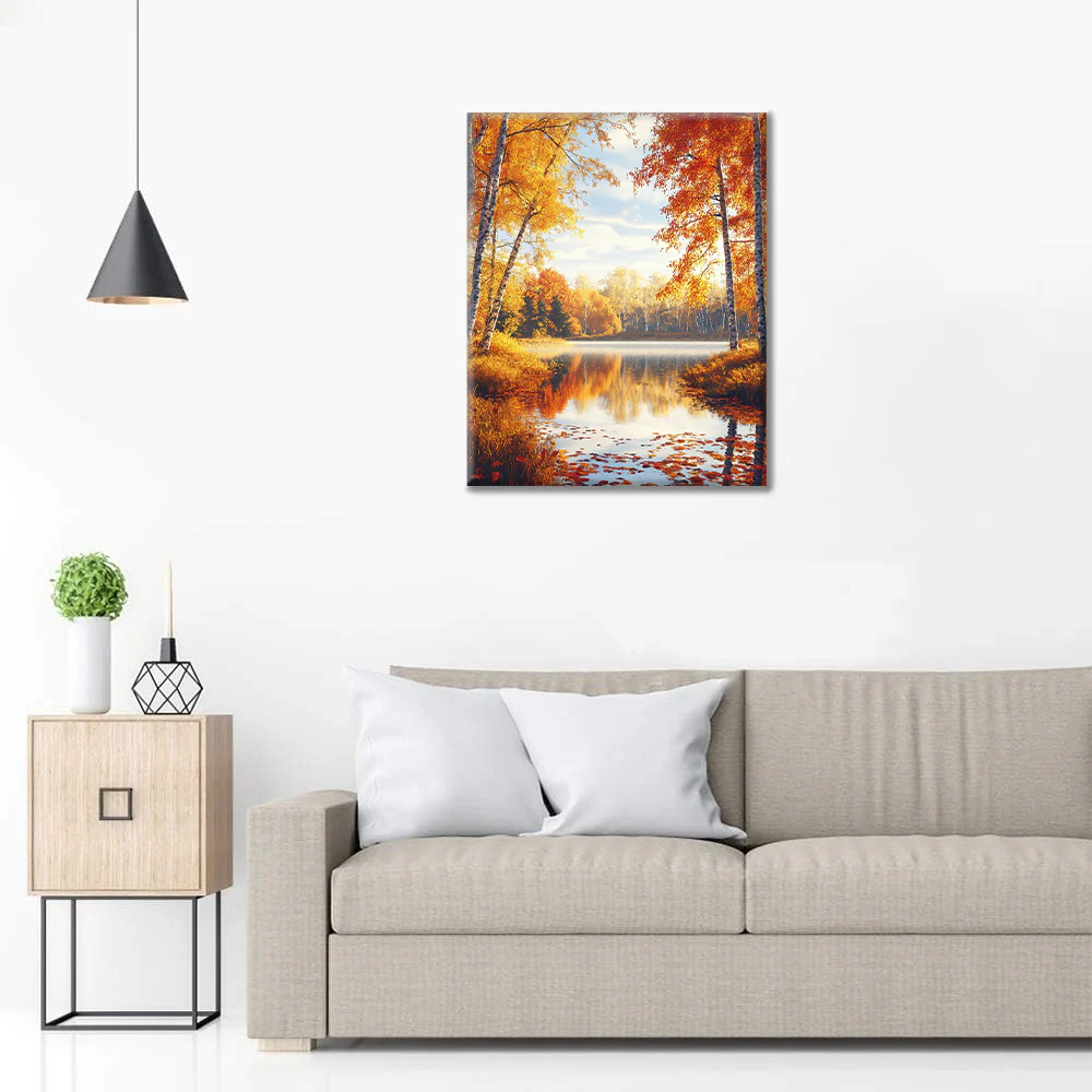 Autumn Forest - Paint by Numbers - Image 3