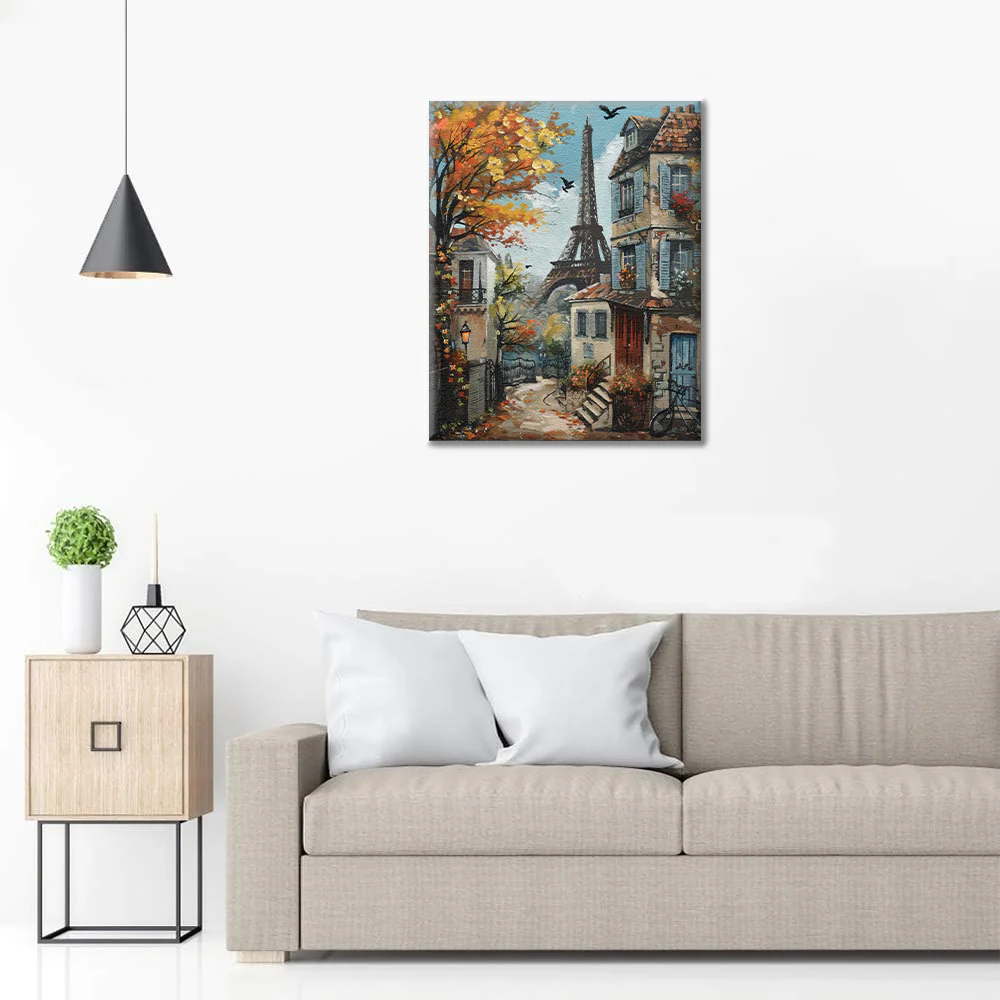Autumn Paris - Paint by Numbers - Image 3