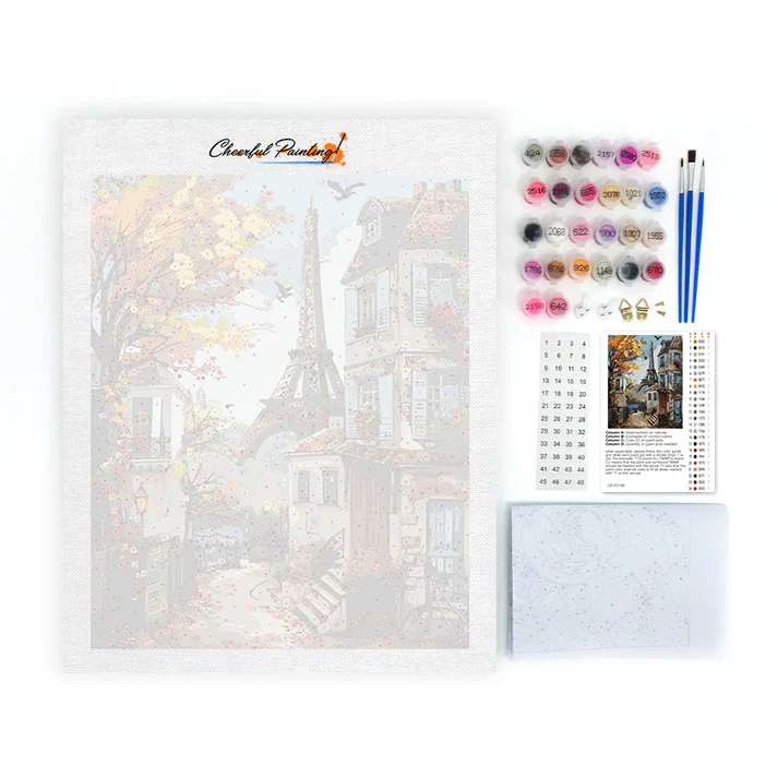 Autumn Paris - Paint by Numbers - Image 4
