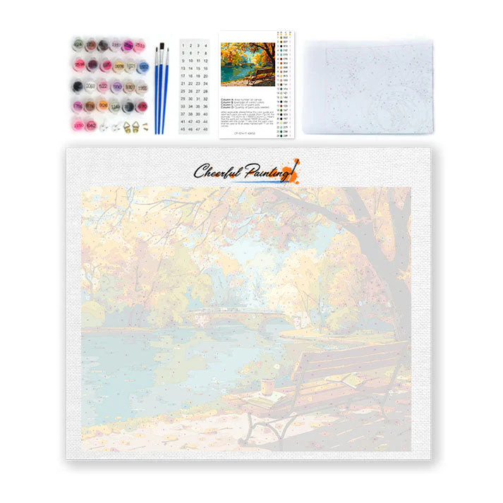 Autumn Park Retreat - Paint by Numbers - Image 4