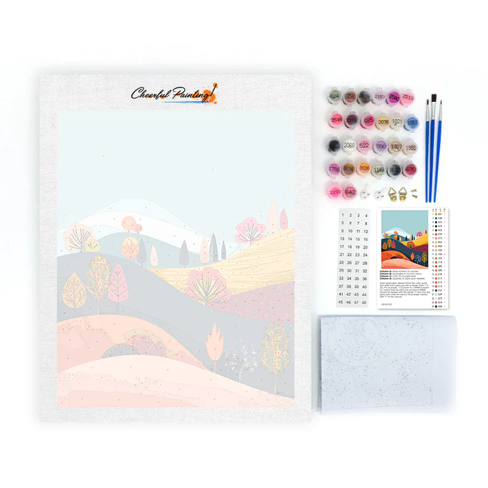 Autumn's Harmonious Embrace - Paint by Numbers - Image 4