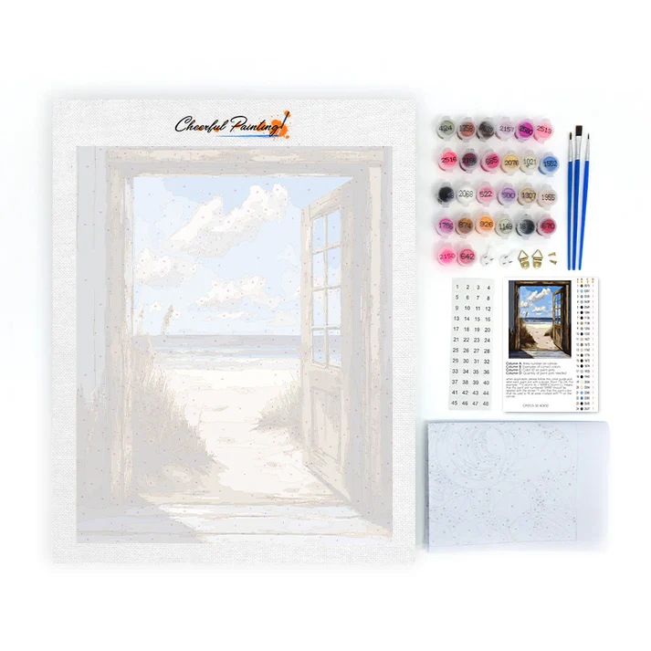 Ocean Doorway - Paint by Numbers - Image 4