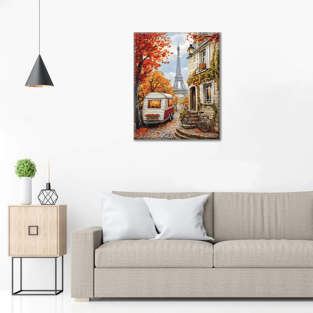 Parisian Autumn - Paint by Numbers - Image 3