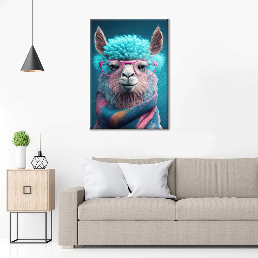 Cute Llama Art - Paint by Numbers - Image 3