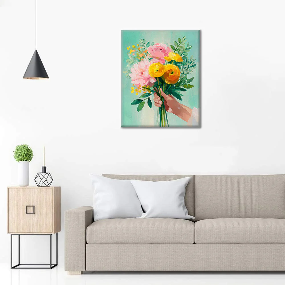 Floral Gift - Paint by Numbers - Image 3