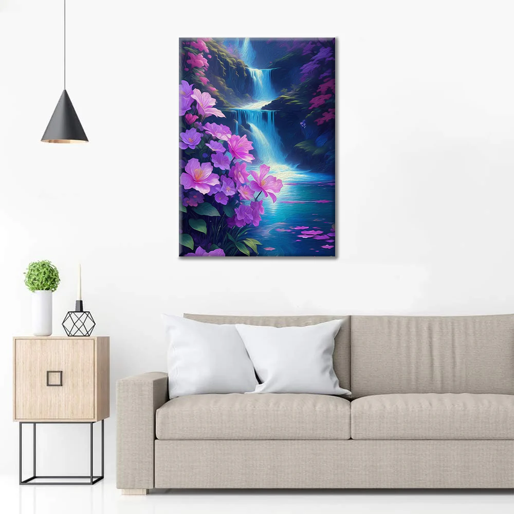 Flower falls - Paint by Numbers - Image 3