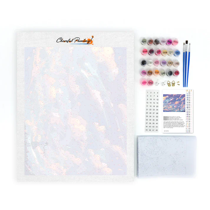 Girl Under The Sky - Paint by Numbers - Image 4