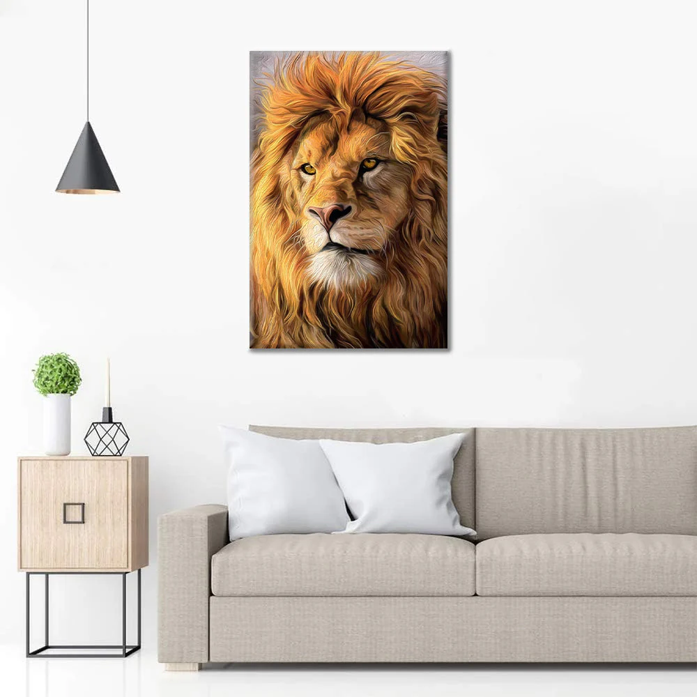 Huge African Lions - Paint by Numbers - Image 3