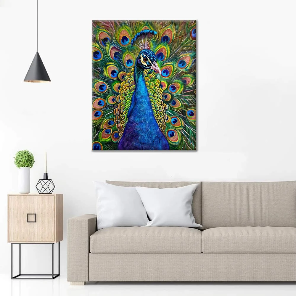 Peacock - Paint by Numbers - Image 3