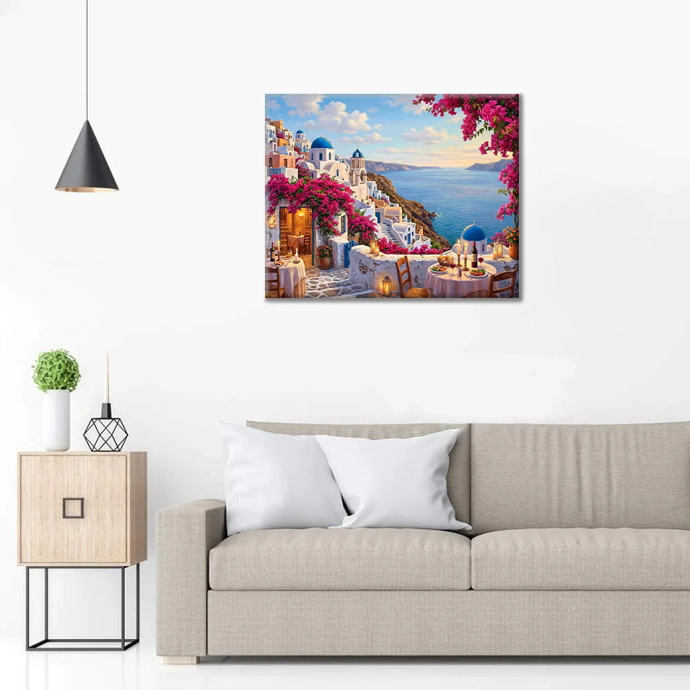 Santorini - Paint by Numbers - Image 3