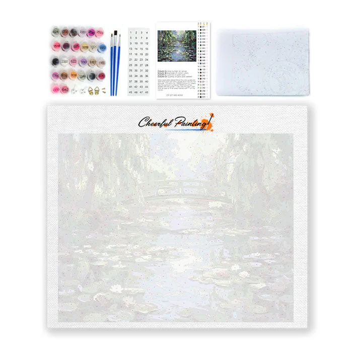 Water Lilies at Giverny - Paint by Numbers - Image 4