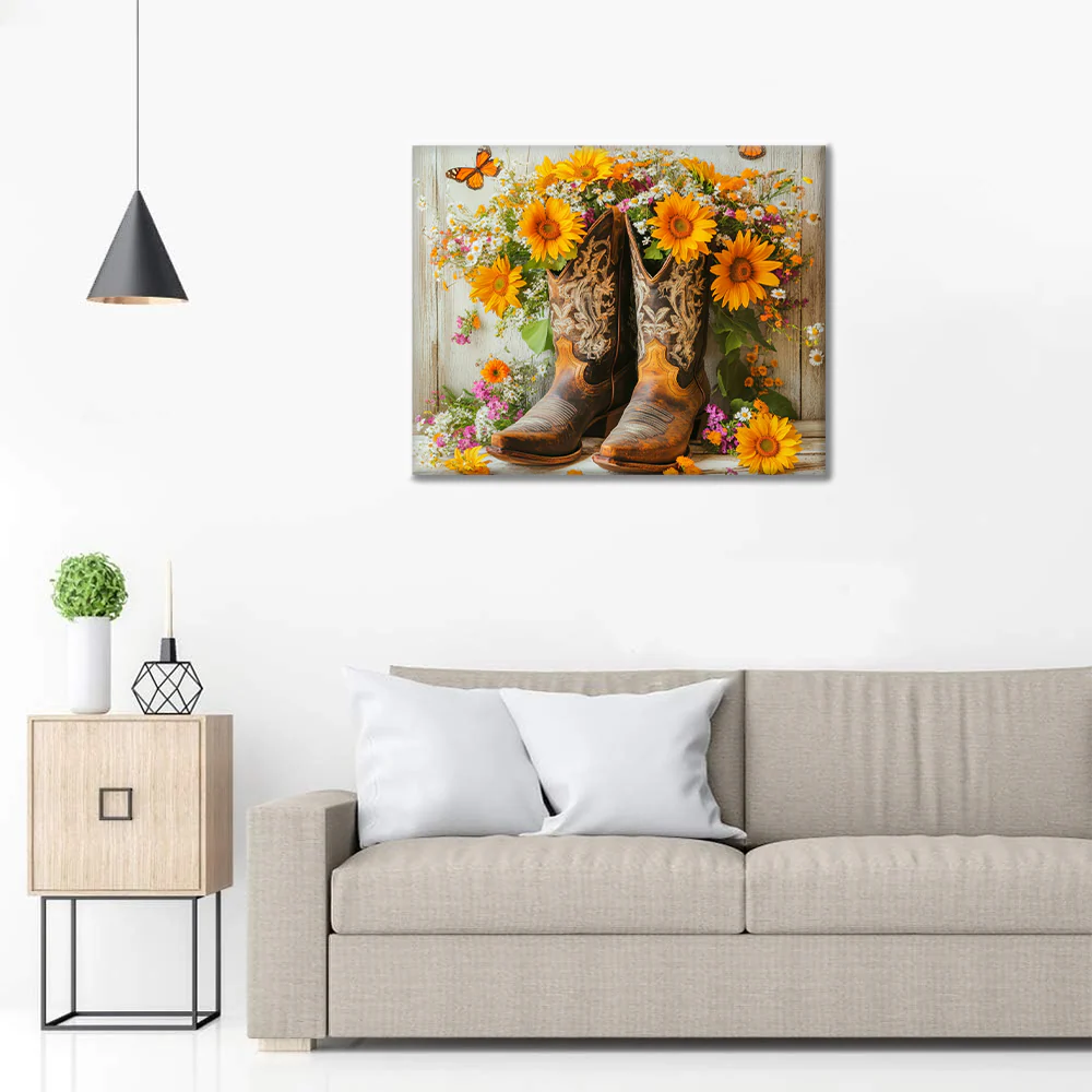 Western Cowboy Boots - Paint by Numbers - Image 3