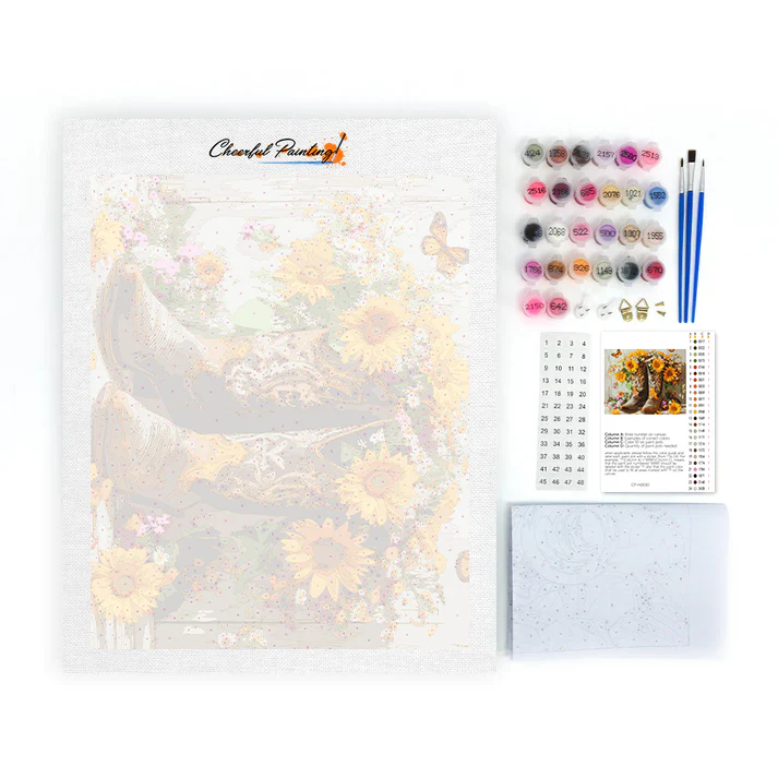 Western Cowboy Boots - Paint by Numbers - Image 4