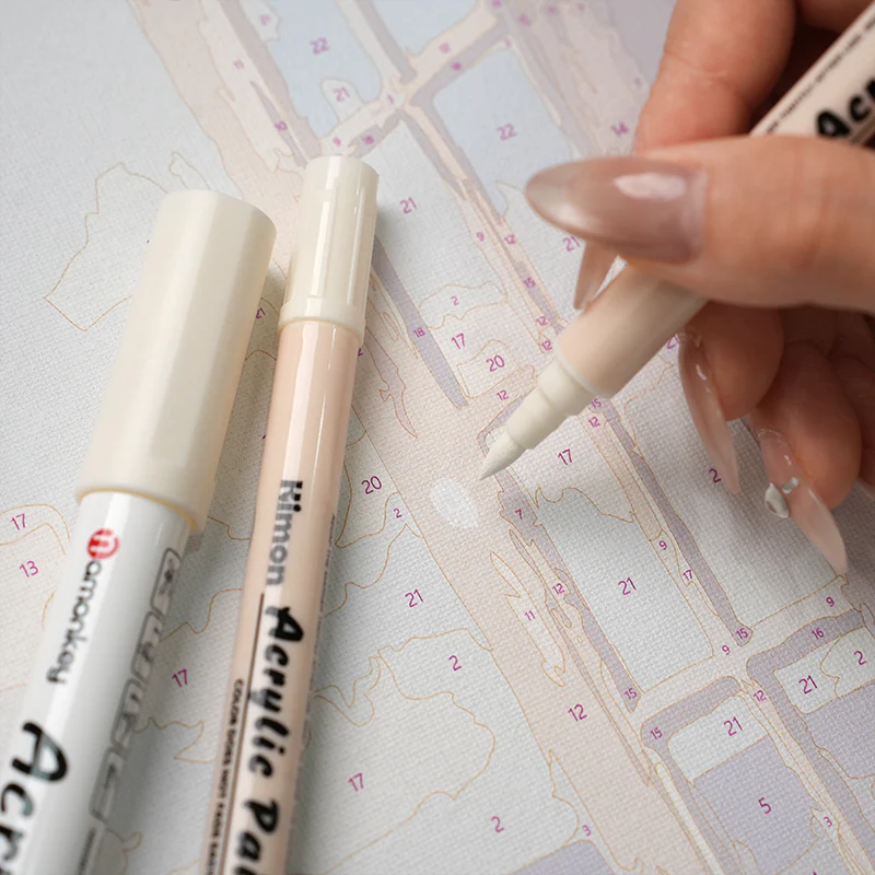 White Acrylic Paint Pens (2 Pack) - Image 4